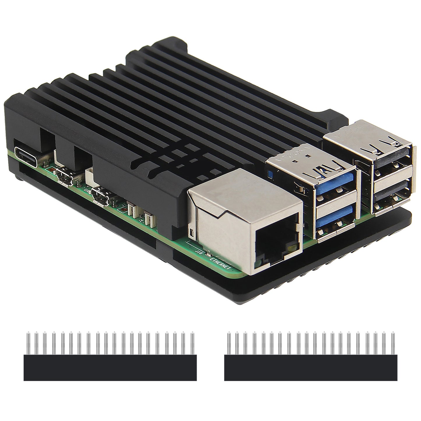 Geekworm Raspberry Pi 5 Aluminum Alloy Heatsink Armor Case(P122-C)