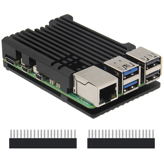 Geekworm Raspberry Pi 5 Aluminum Alloy Heatsink Armor Case(P122-C)