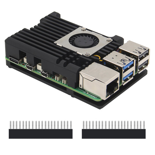 Geekworm Raspberry Pi 5 Armor Case with PWM Cooling Fan(P511)
