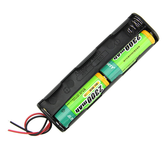 AA 8-Cell 12V Long Tube Battery Holder, Back-to-Back, with Leads