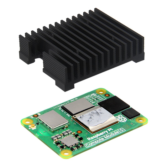 Geekworm 15mm Aluminum Alloy Heatsink (C519 V1.0) for Raspberry Pi Compute Module 5 CM5 Motherboard