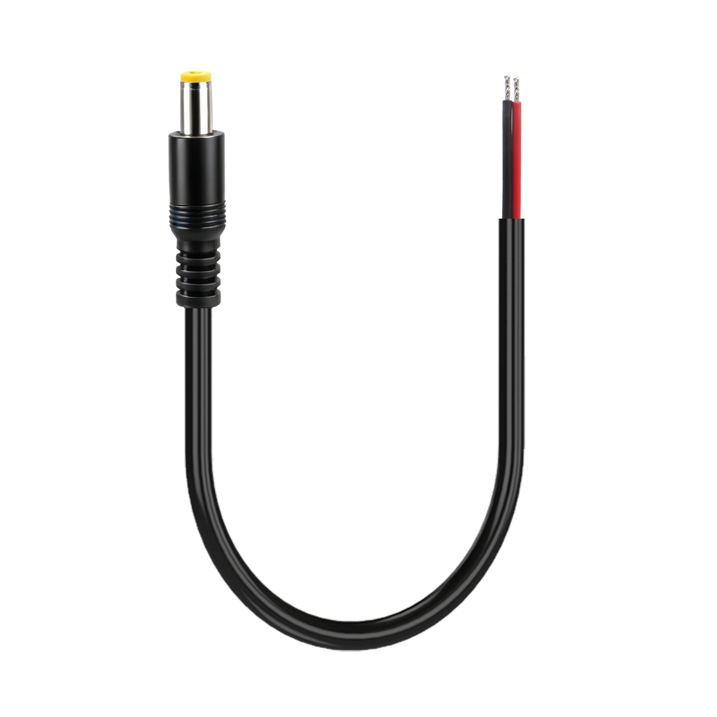 10A High Current DC 5521/5525 Male Pigtail Wire 30cm 18AWG Tinned DIY Cable