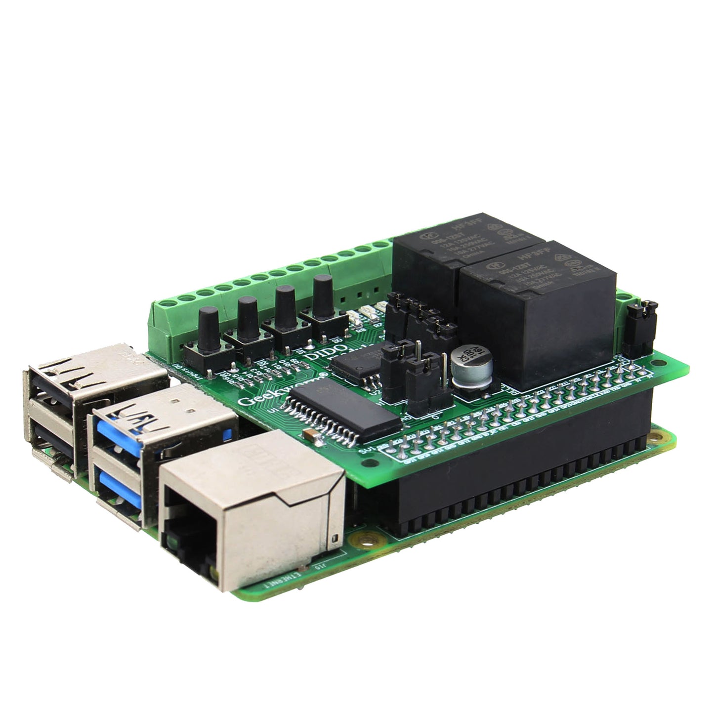 Raspberry Pi 5 Model B / 4B / 3B+ /3B Digital Input Output Expansion Board DIDO Module