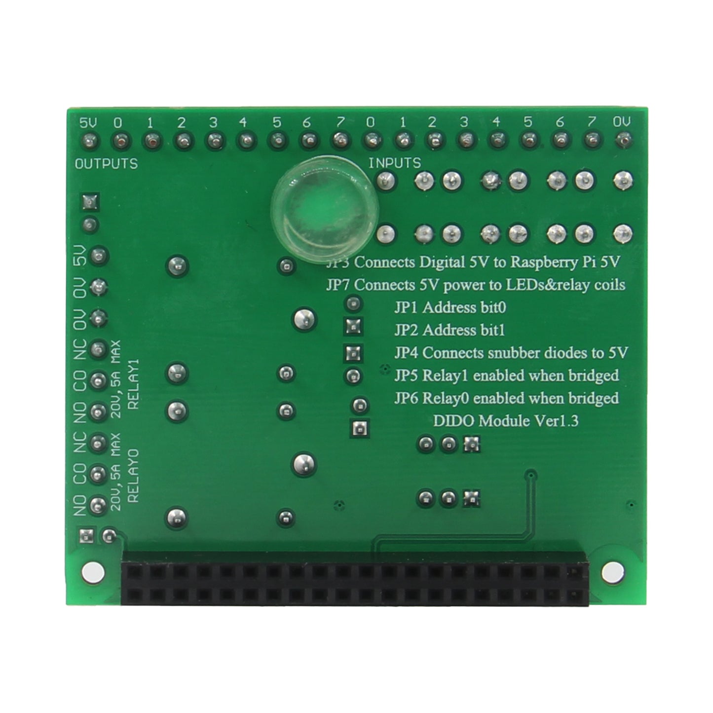 Raspberry Pi 5 Model B / 4B / 3B+ /3B Digital Input Output Expansion Board DIDO Module