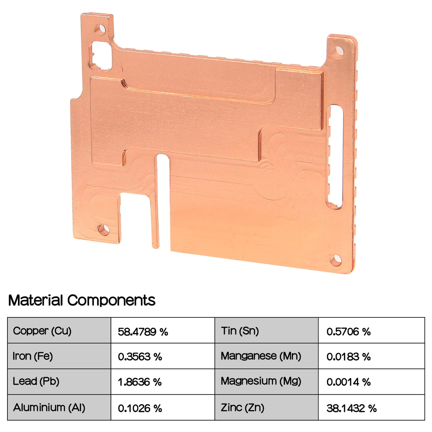 Geekworm 4mm Thickness Brass Heatsink with Acrylic Plate for Raspberry Pi 4(H402)