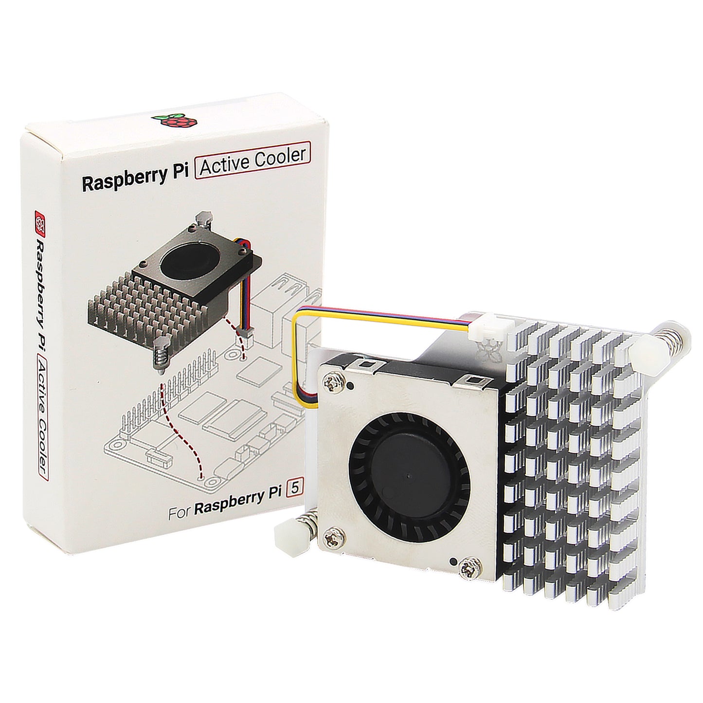 Geekworm Active Cooler for Raspberry Pi 5, Armor Cooler with Cooling Fan for Raspberry Pi 5