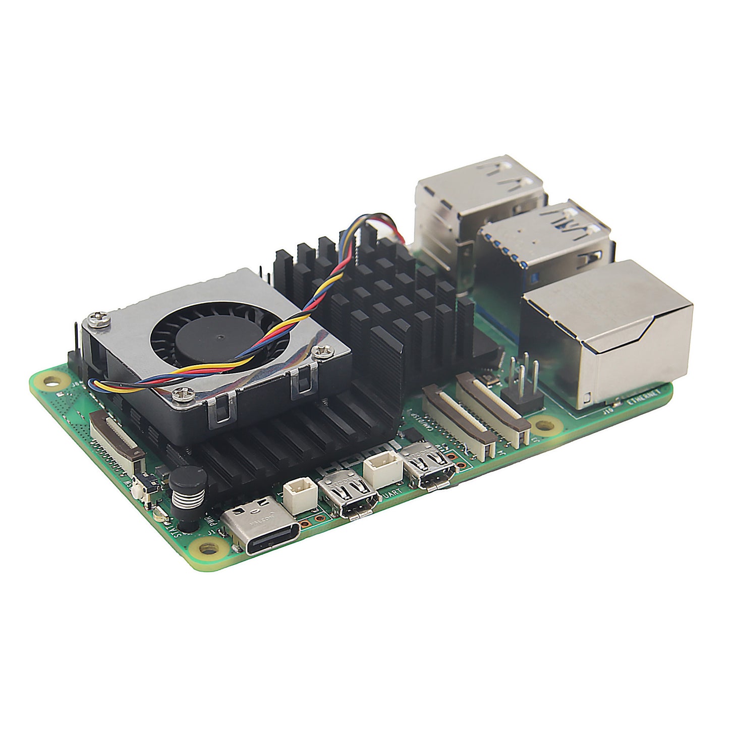 Geekworm Active Cooler for Raspberry Pi 5, Armor Cooler with Cooling Fan for Raspberry Pi 5