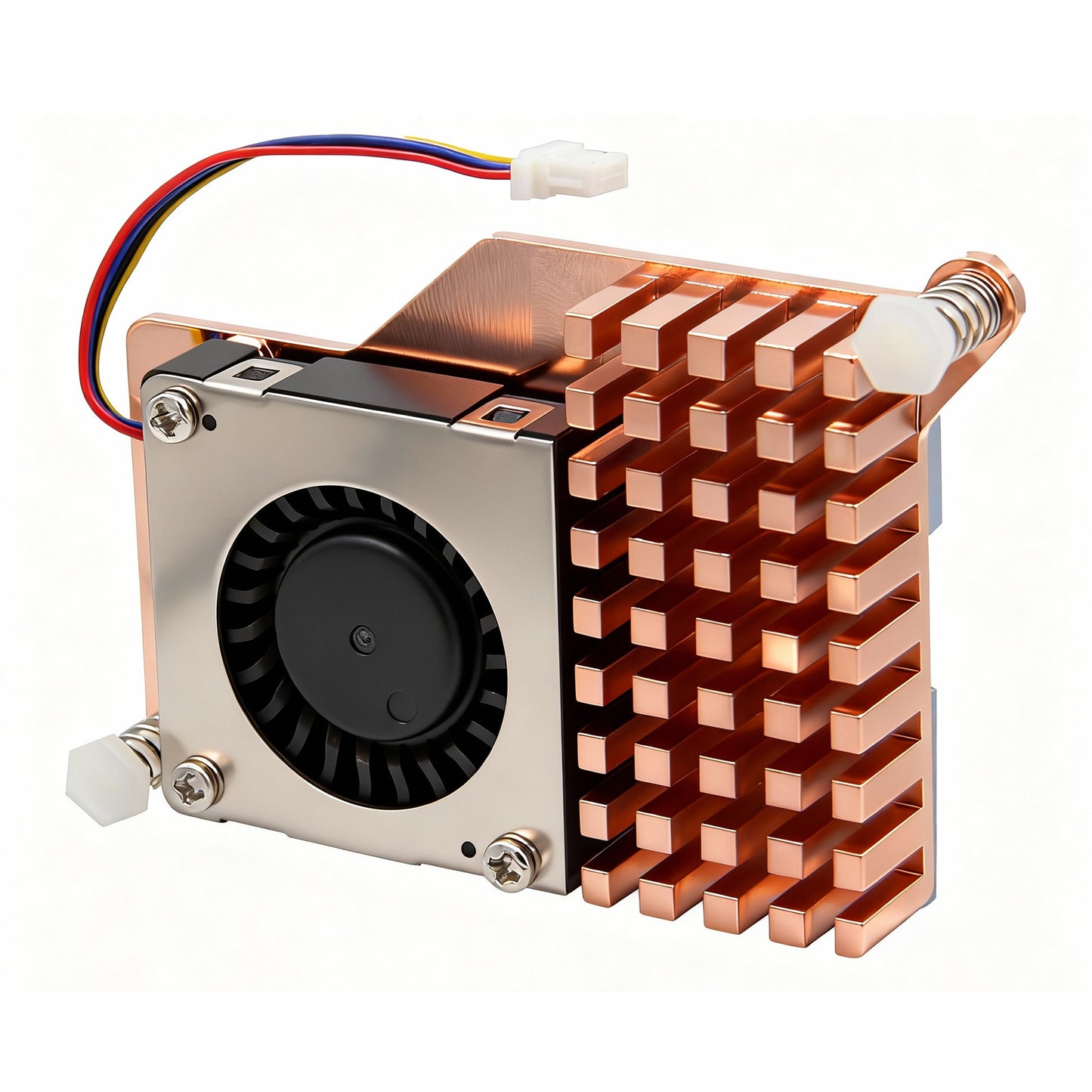 Raspberry Pi 5 Active Cooler (H510), Heavy-Duty Brass Heatsink
