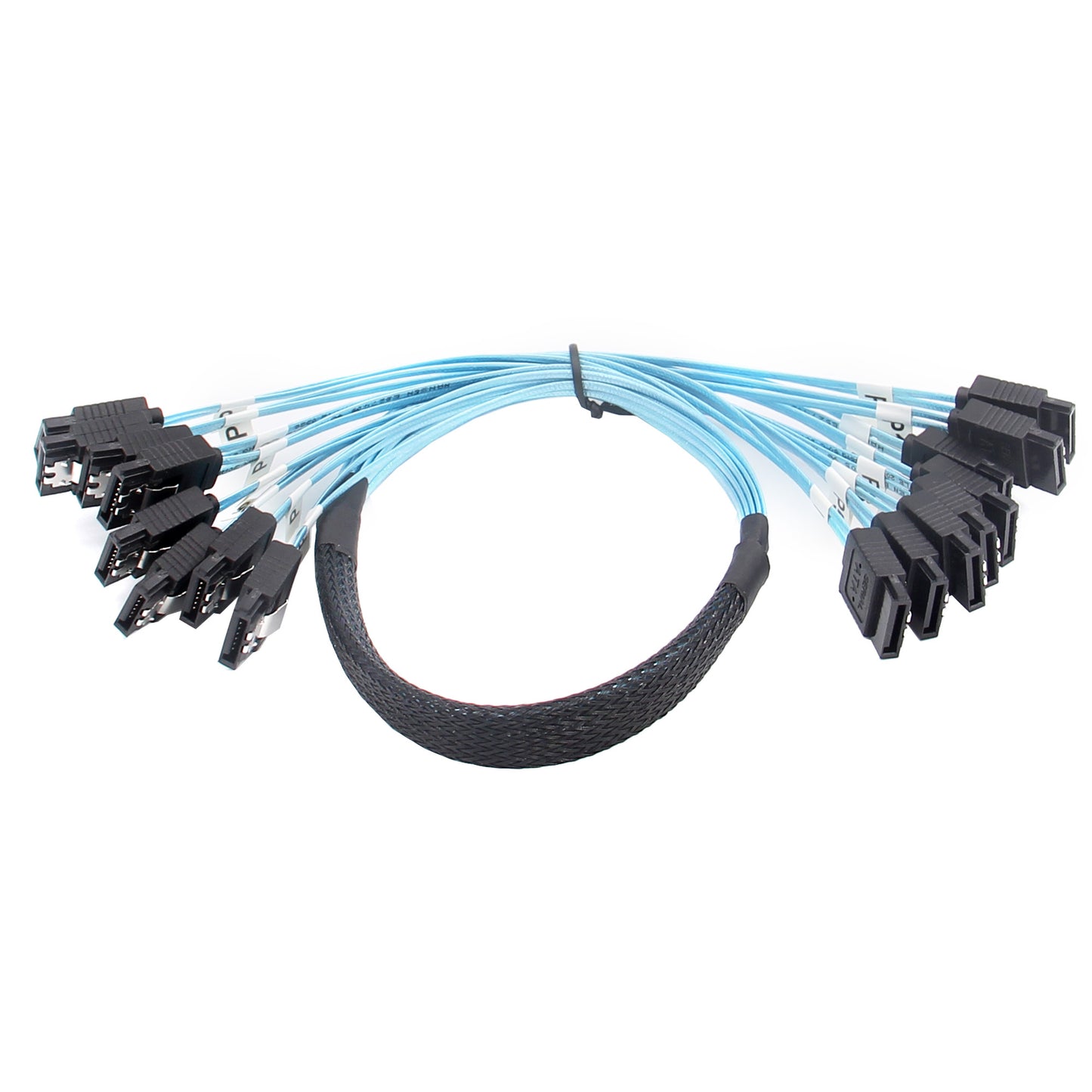 8-Pack 50cm 7Pin SATA-III 6Gbps Data Cable for Hard Drive/X1509/X1017