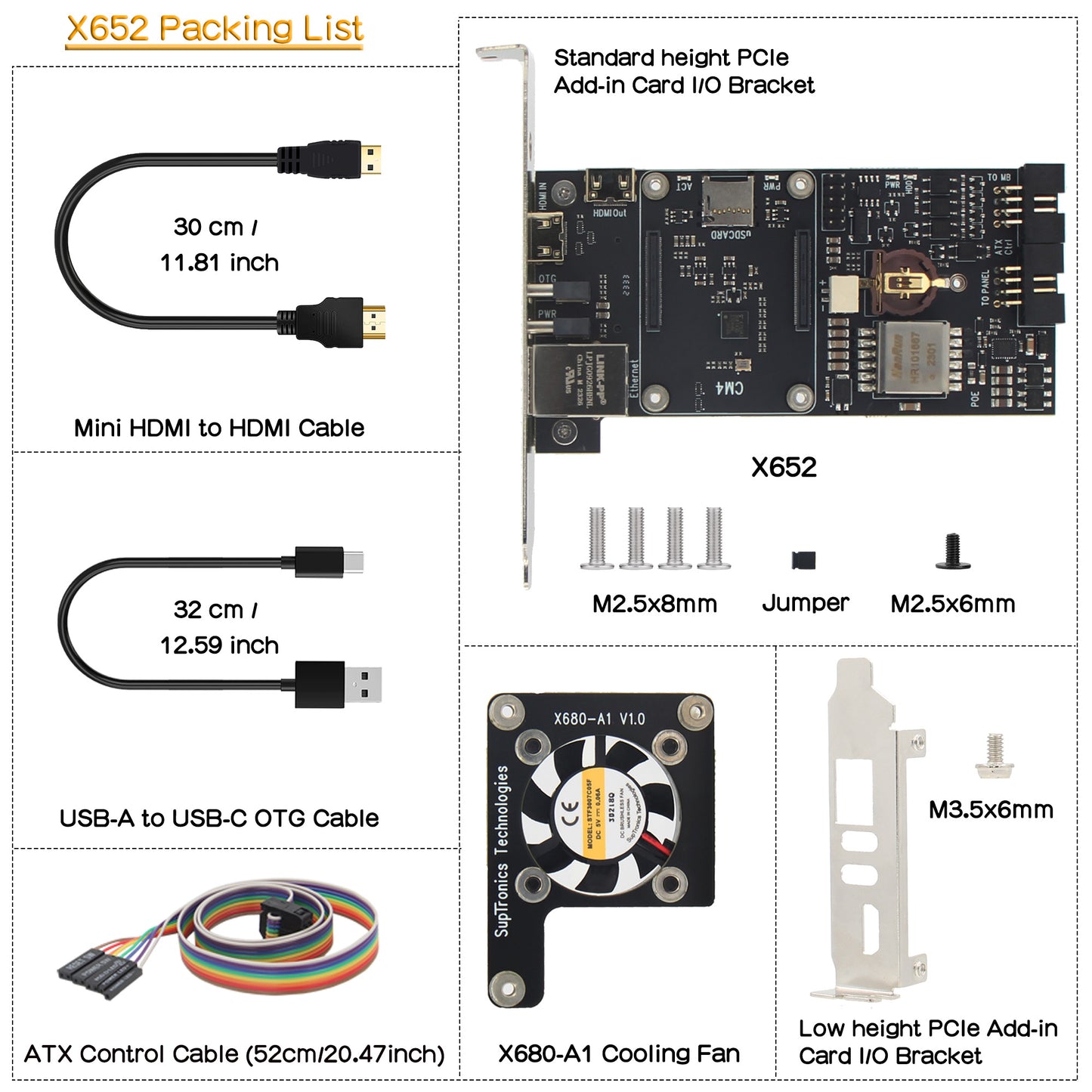 Geekworm X652 V1.0 Open Source KVM Over IP Kit PCI Express Card Version NVMe SSD Supported for Raspberry Pi CM4