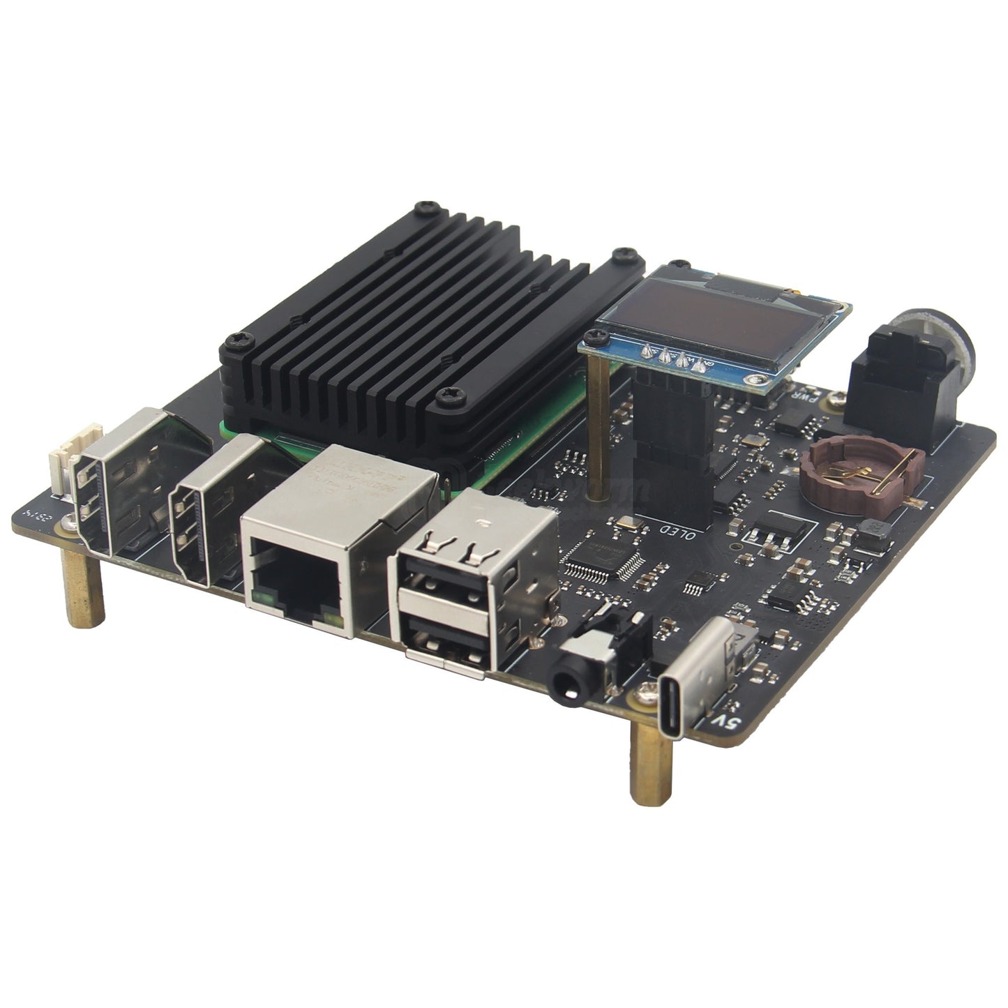 Geekworm X515 M2 SATA&NVMe SSD Expansion Board for Raspberry Pi Compute Module 4