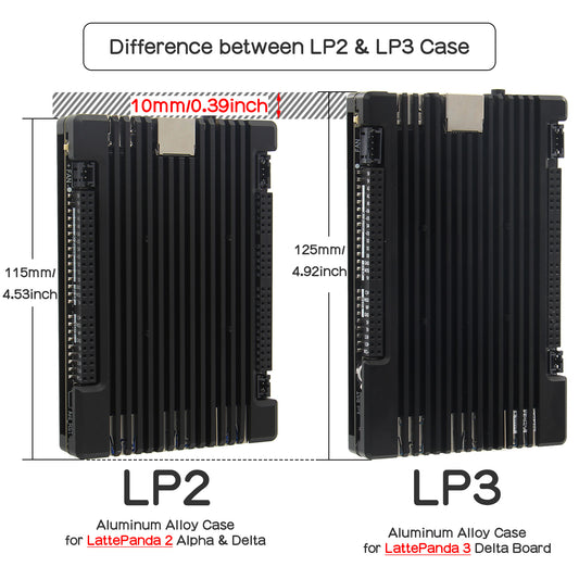Geekworm Aluminum Alloy Passive Cooling Case for LattePanda 3 Delta