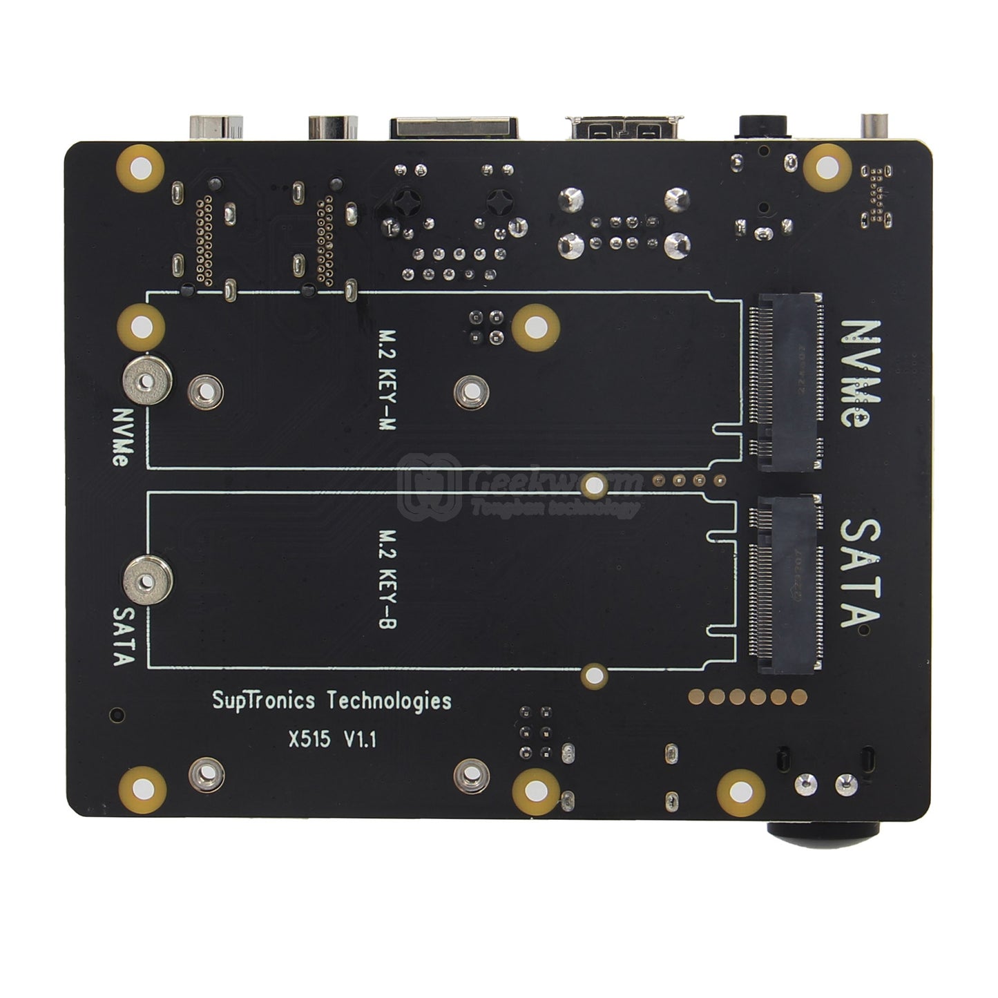 Geekworm X515 M2 SATA&NVMe SSD Expansion Board for Raspberry Pi Compute Module 4