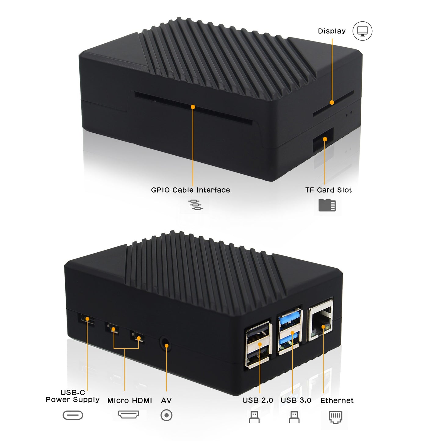 Geekworm Raspberry Pi 4 Aluminum Alloy Case (P388)