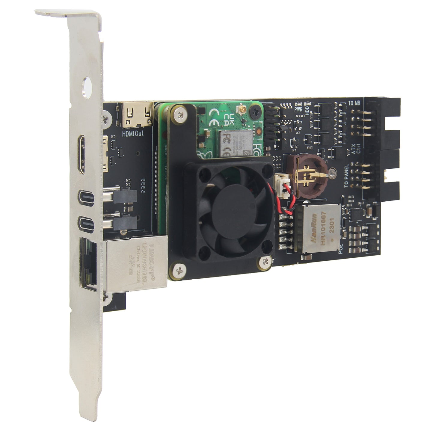 Geekworm X652 V1.0 Open Source KVM Over IP Kit PCI Express Card Version NVMe SSD Supported for Raspberry Pi CM4