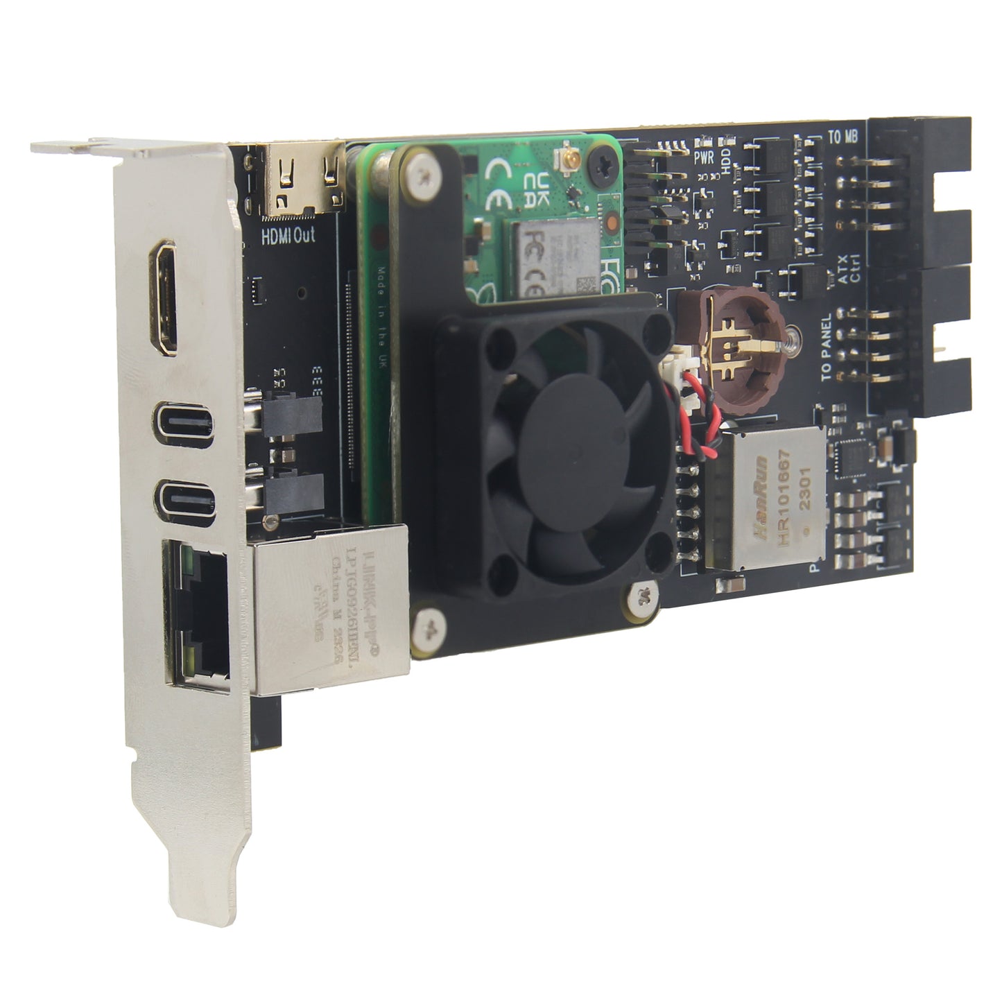 Geekworm X652 V1.0 Open Source KVM Over IP Kit PCI Express Card Version NVMe SSD Supported for Raspberry Pi CM4