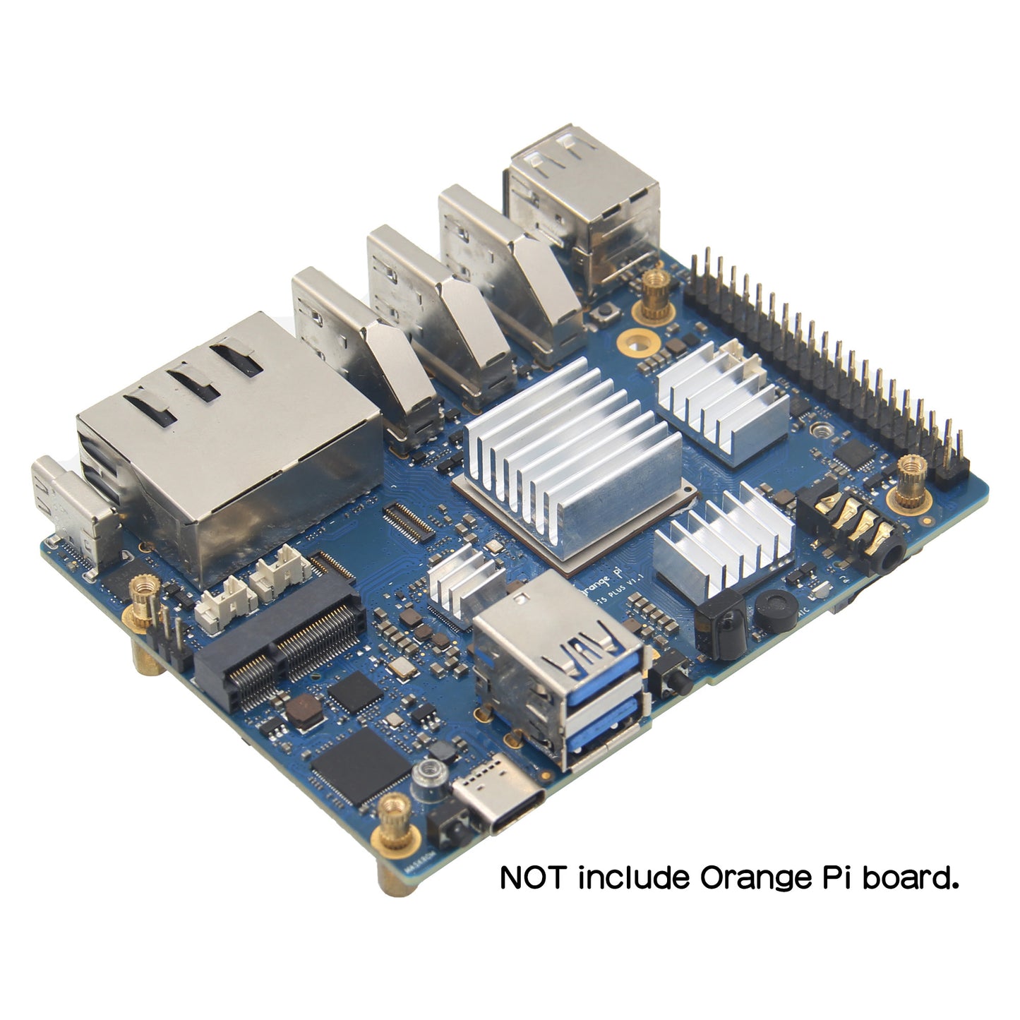 Geekworm Stackable Acrylic Case with Fan&Heatsink for Orange Pi 5 Plus