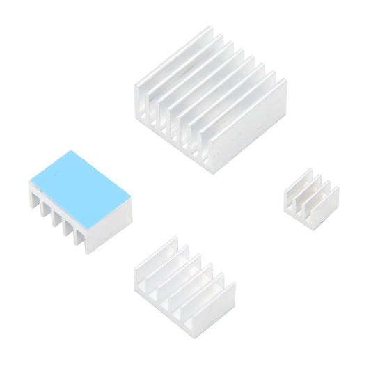 4pcs/lot Aluminum Heatsinks for Orange Pi 5 Plus (Silver)