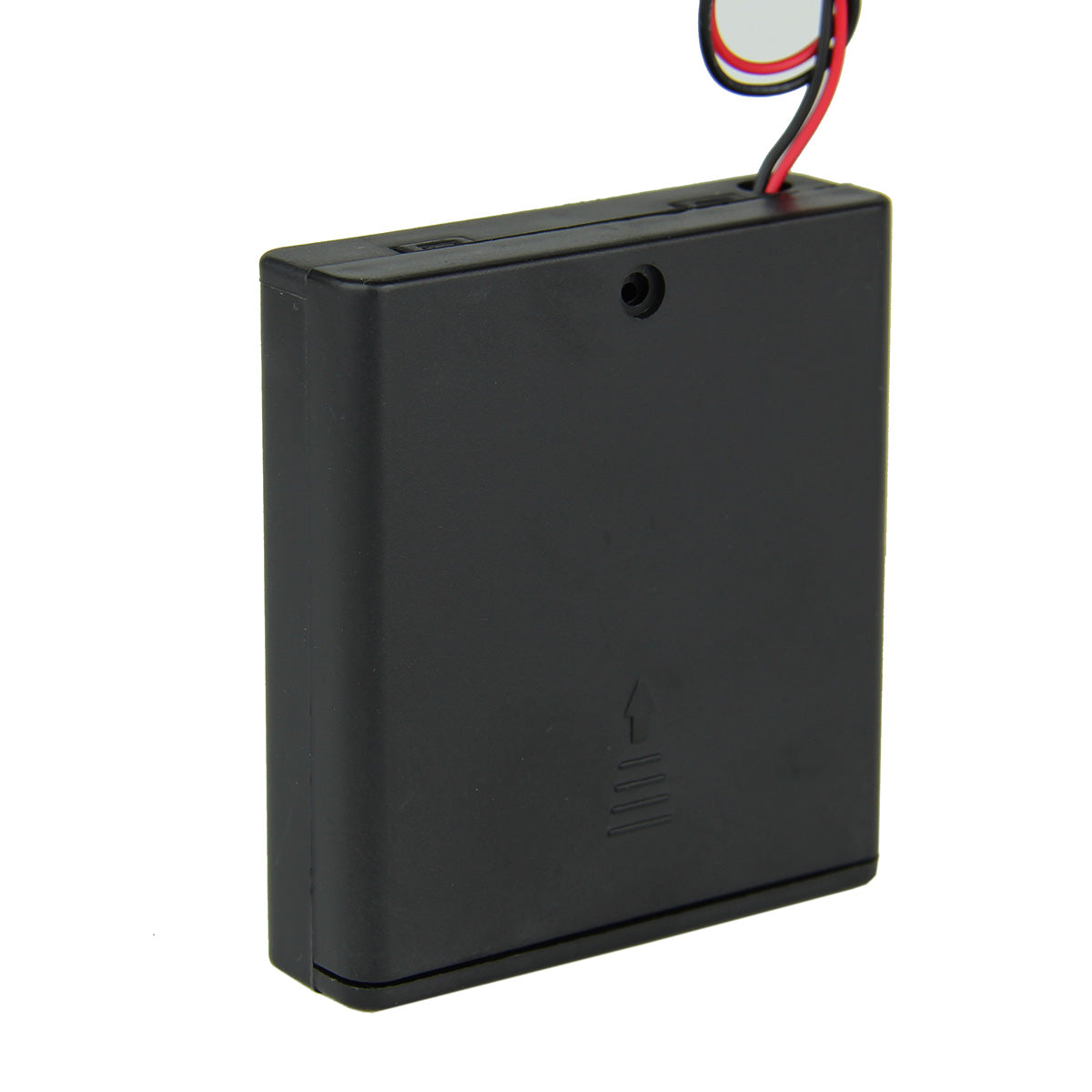 DIY 6V 4-Slot AA Battery Holder with Cover, Leads, and Switch