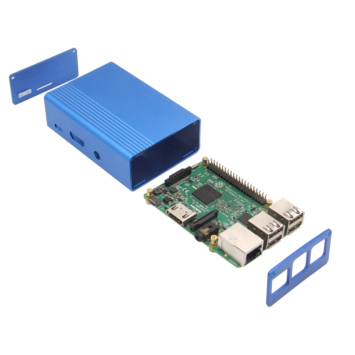 Geekworm Metal Aluminum Alloy Case for Raspberry Pi 3B+/3B/Libre Computer Board