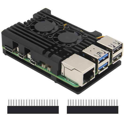 Geekworm Raspberry Pi 5 Armor Case with PWM Cooling Fan(P511)