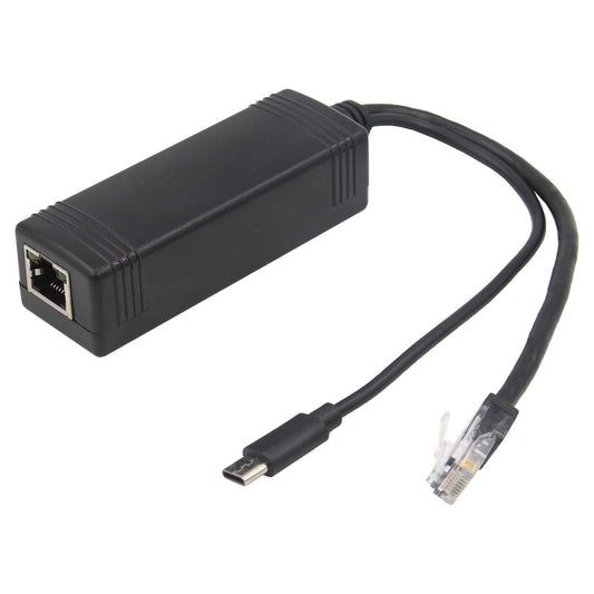 Geekworm PoE Splitter 10/100/1000Mbps 5V 3A Type C Connector for Raspberry Pi 4/X650/X635