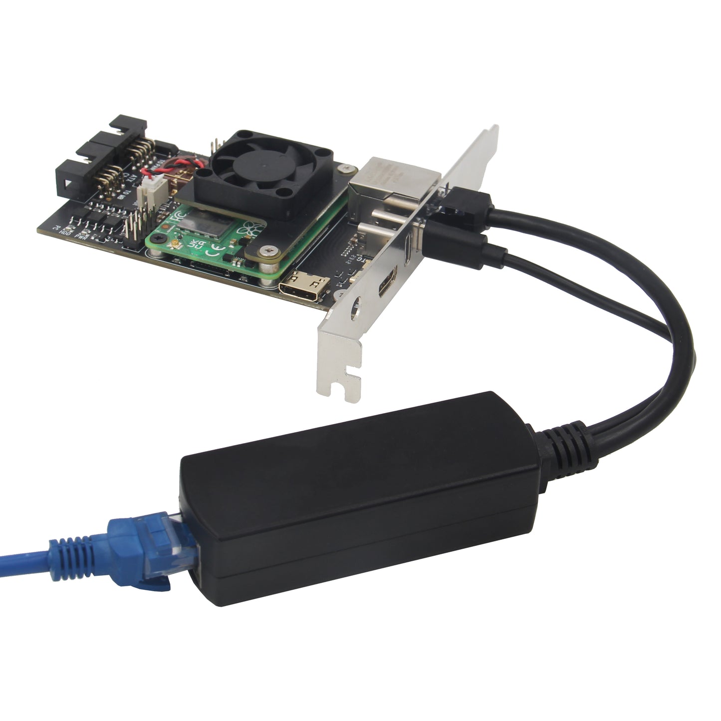 Geekworm PoE Splitter 10/100/1000Mbps 5V 3A Type C Connector for Raspberry Pi 4/X650/X635