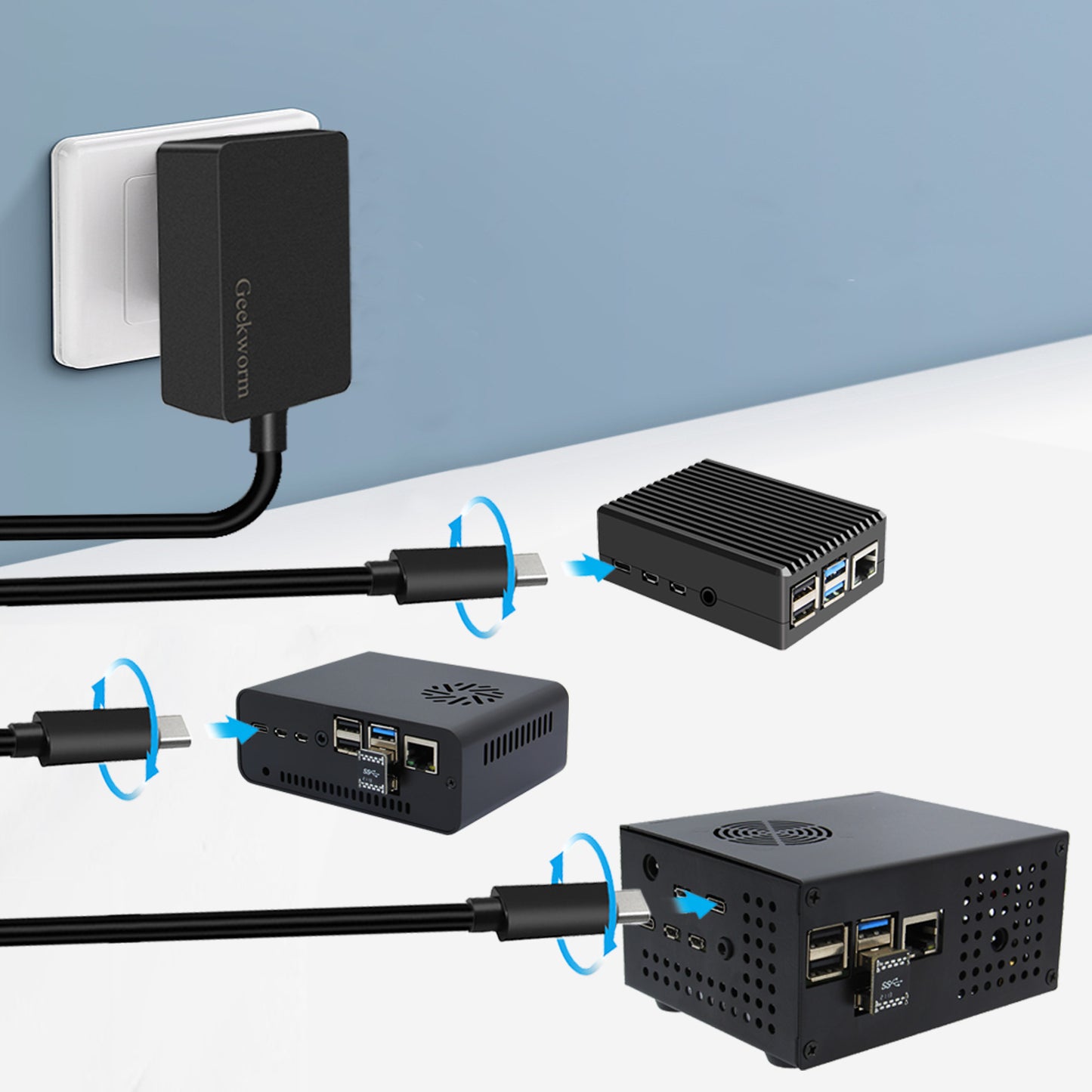 Raspberry Pi 4 20W 5V 4A Type-C Power Supply