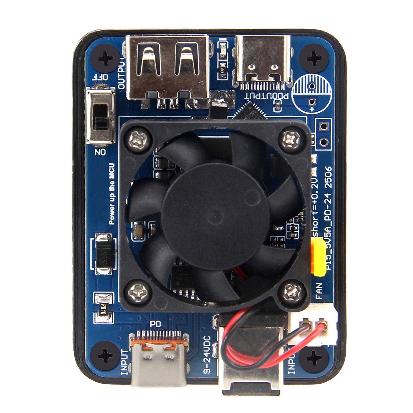 Geekworm Raspberry Pi 5 5V 5A Dual PD Power Module | 9–24V Wide Voltage Input | Dual PD Input/Output