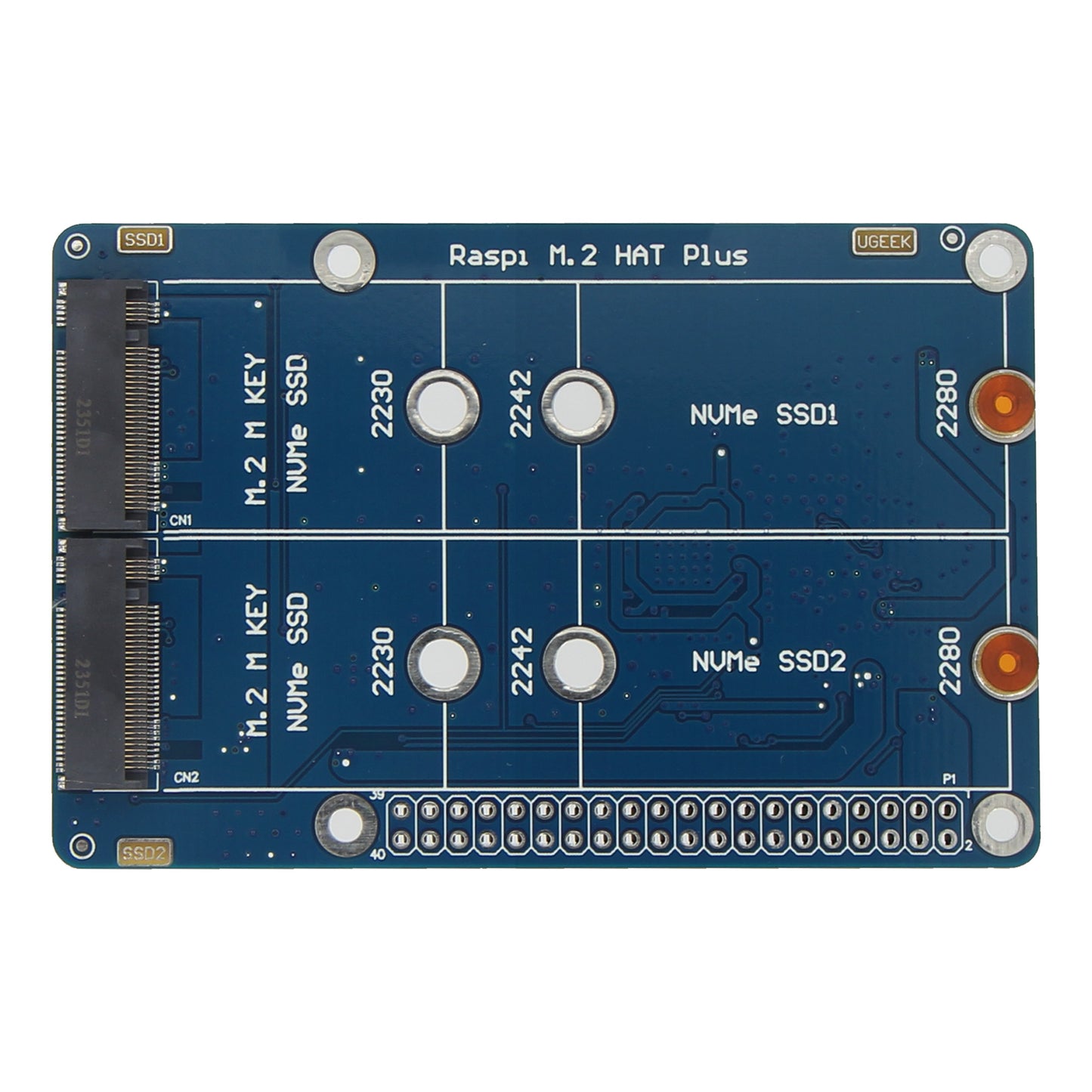 Geekworm Q200 PCIe to Dual 2280 NVMe SSD shield for Raspberry Pi 5(NOT support BOOT from NVME SSD)