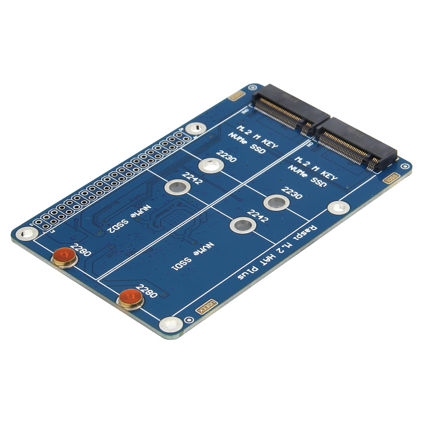 Geekworm Q200 PCIe to Dual 2280 NVMe SSD shield for Raspberry Pi 5(NOT support BOOT from NVME SSD)