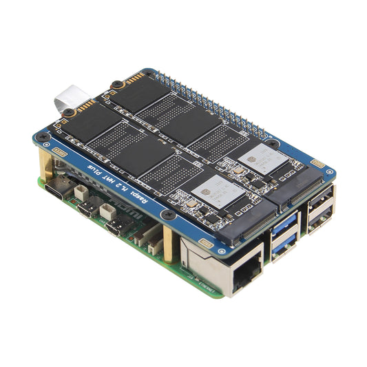 Geekworm Q200 PCIe to Dual 2280 NVMe SSD shield for Raspberry Pi 5(NOT support BOOT from NVME SSD)