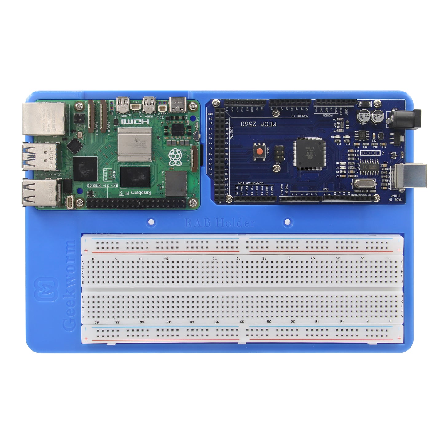 Raspberry Pi RAB Holder for Raspberry Pi 5/4/3/Adduino UNO R3/R4/Mega 2560