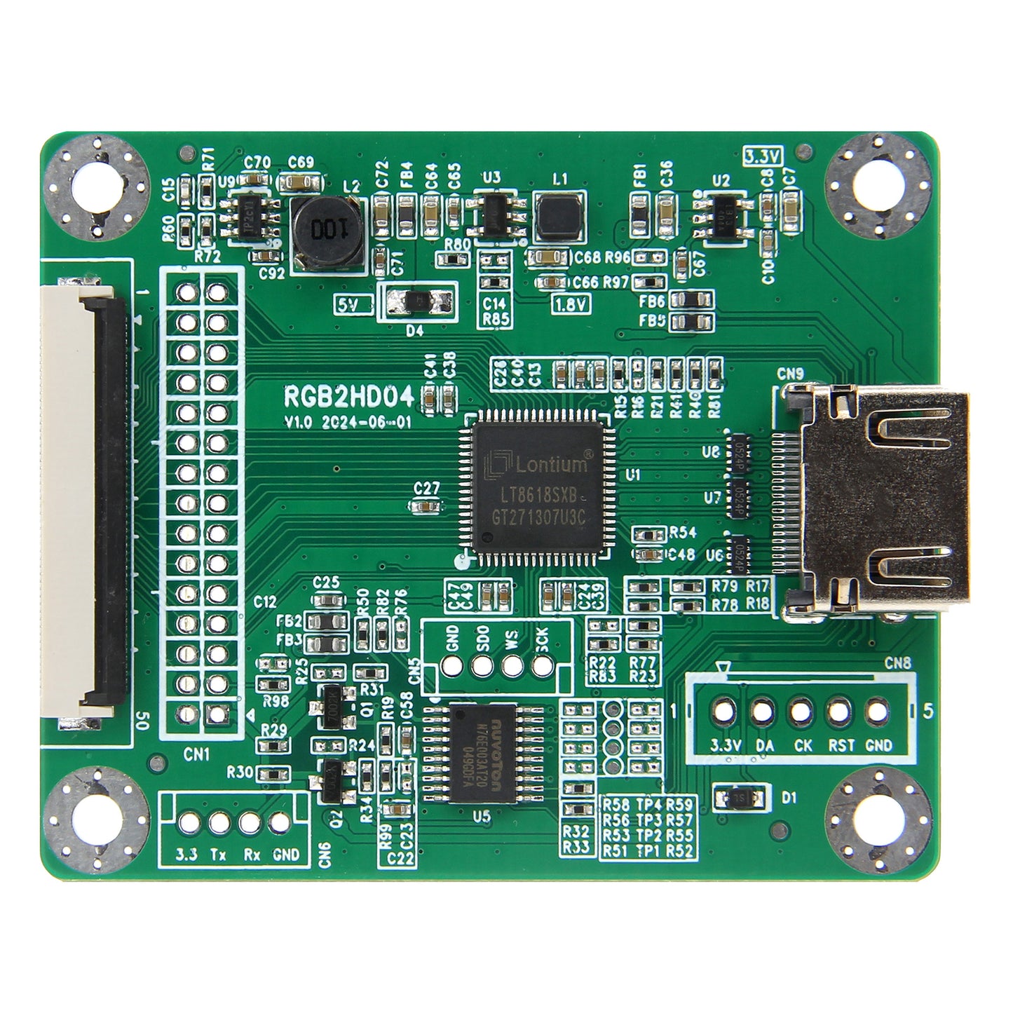 Geekworm 50Pin RGB888 to HDMI Adapter Board