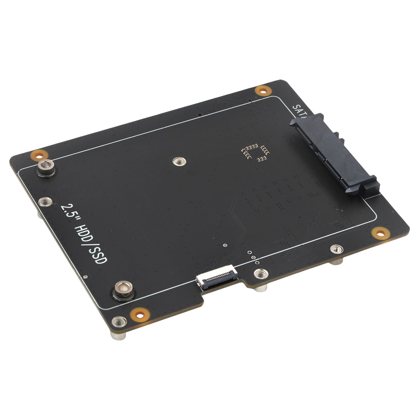 Geekworm X1006 PCIe to 2.5" SATA HDD+M.2 SATA 2280 SSD Shield for Raspberry Pi 5 (NOT Support Boot from SSD)