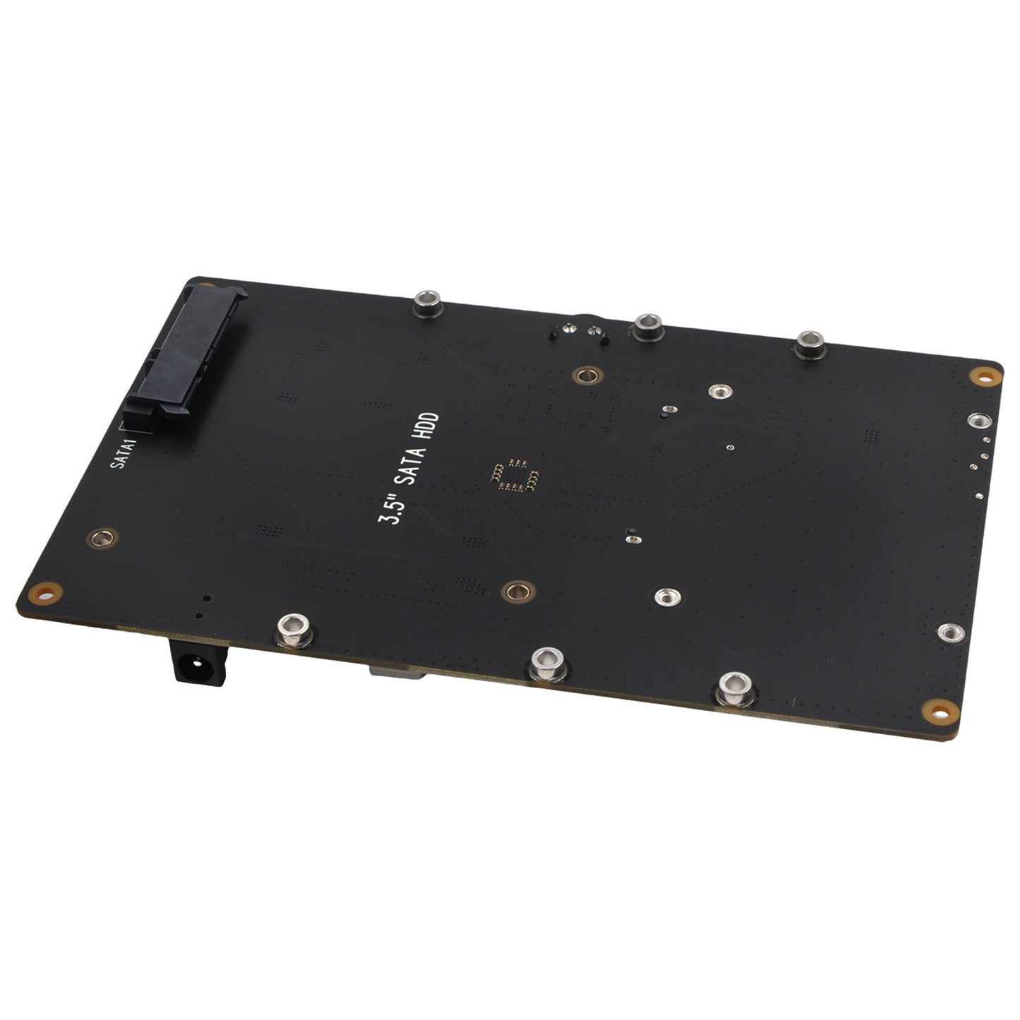 Geekworm X1008 PCIe to 2.5" SATA HDD/SSD+3.5" SATA HDD Shield for Raspberry Pi 5 (NOT Support Boot from HDD/SSD)
