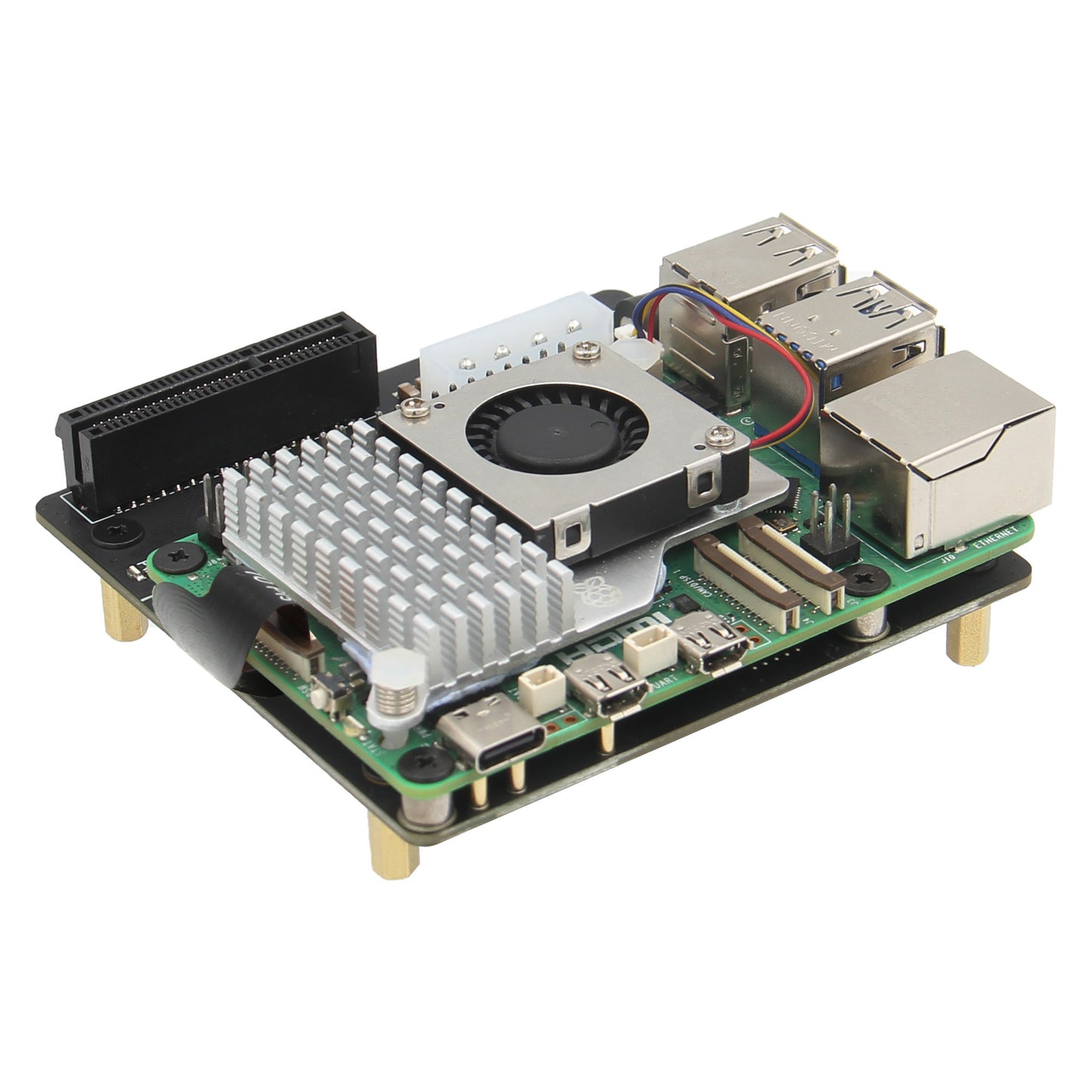 Geekworm X1010 PCIe FFC to Standard PCIe x4 Slot Expansion Board for Raspberry Pi 5