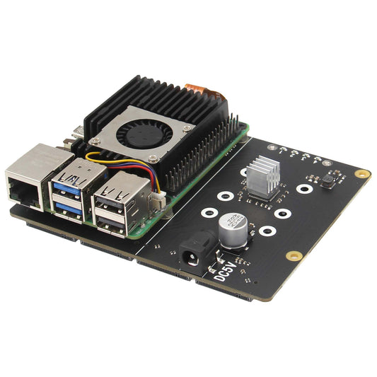 Geekworm X1011 5V PCIe to Four M.2 NVMe SSD Board for Raspberry Pi 5