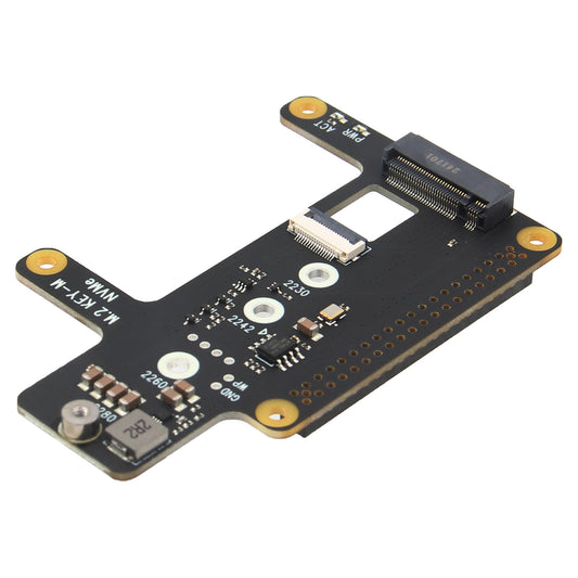 Geekworm X1015 PCIe to M.2 Key-M NVMe SSD PIP TOP for Raspberry Pi 5