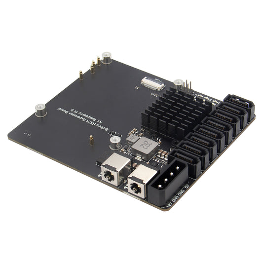 Geekworm X1017 PCIe 3.0 to 8-Port SATA NAS Board for Raspberry Pi 5
