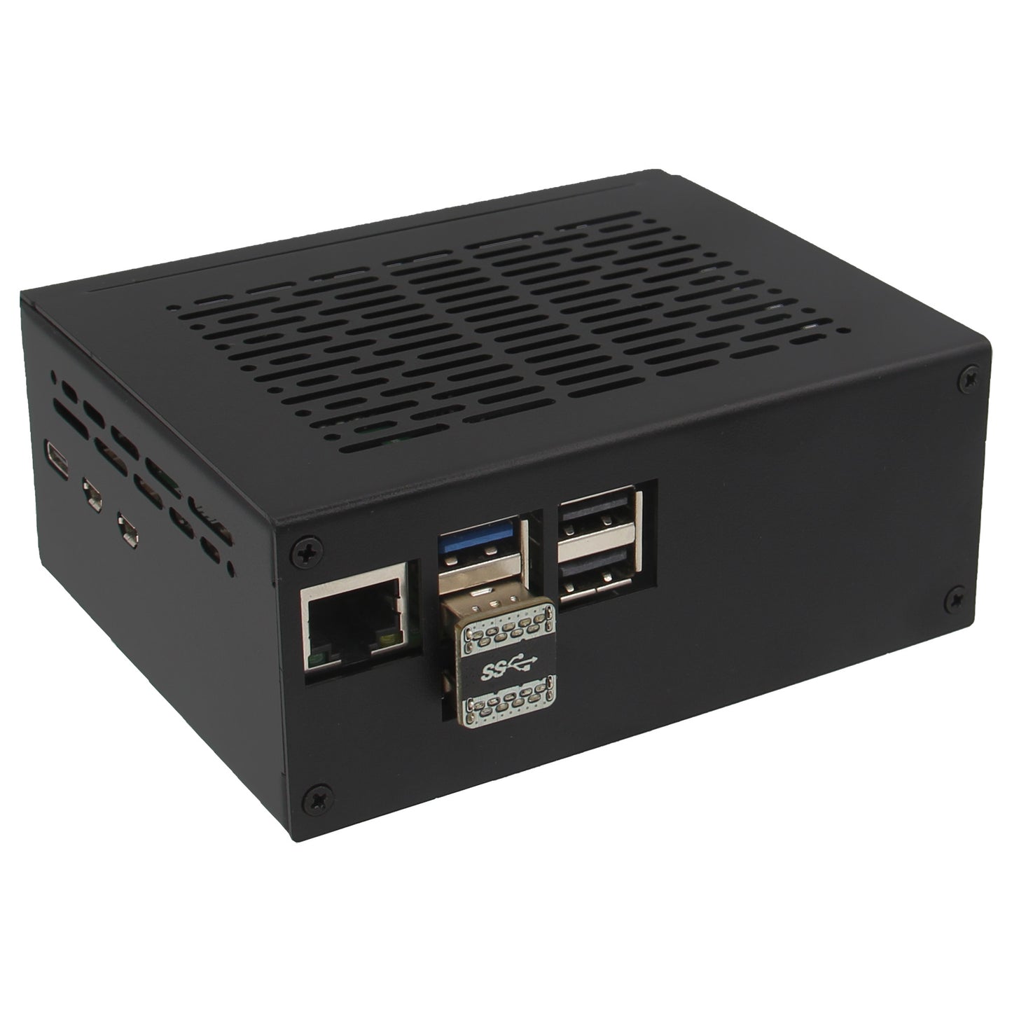 Geekworm X1100-C1 Metal Case for Raspberry Pi 5& X1100 Shield