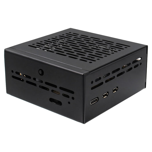 Geekworm X1207-C1 Metal Case for Raspberry Pi 5 and X1207/ X1208 UPS Shield