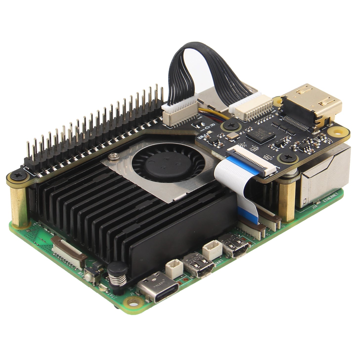Geekworm X1300-A2 I2S Audio Accessory Auxiliary Board for X1300 / X630