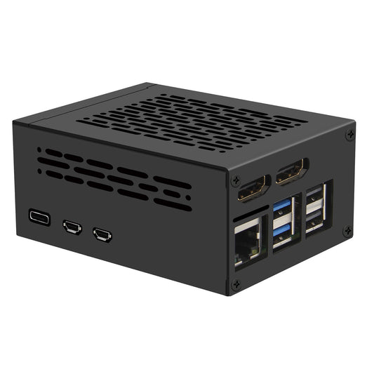 Geekworm X1301-C1 Metal Case Compatible with Raspberry Pi 5 and X1301