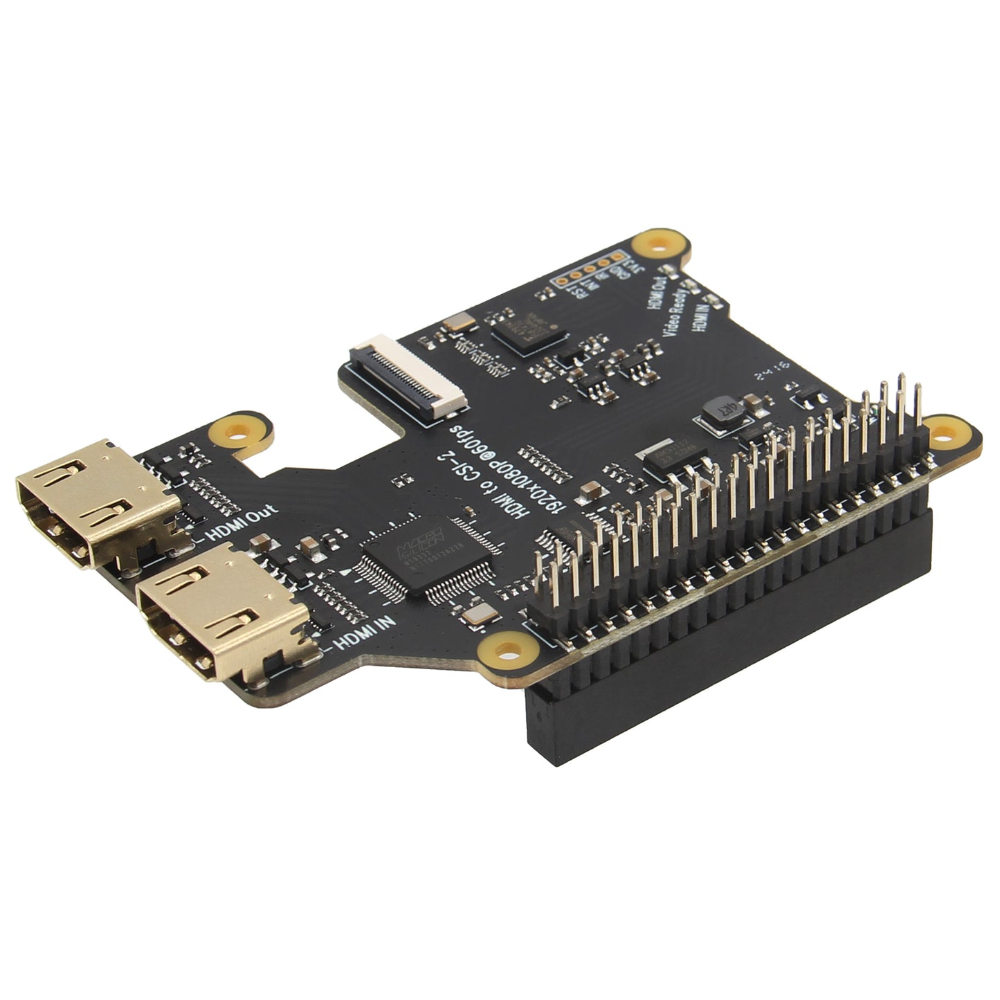 Geekworm X1301 HDMI to CSI-2 Shield for Raspberry Pi 5/4B/3B+/3B Support 1080P@60fps