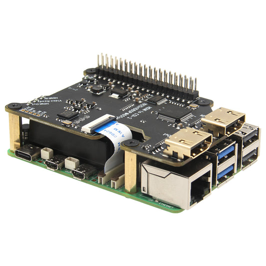Geekworm X1301 HDMI to CSI-2 Shield for Raspberry Pi 5/4B/3B+/3B Support 1080P@60fps