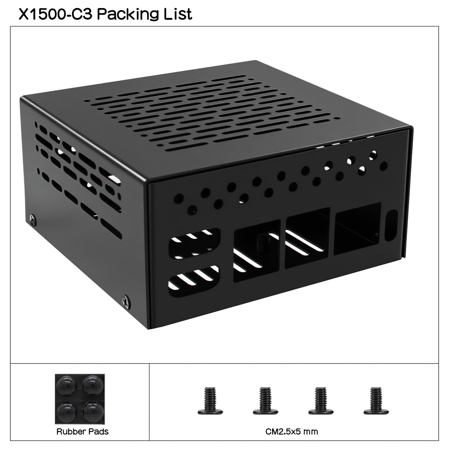 Geekworm X1500-C1 X1500-C2 Metal Case for Raspberry Pi CM5 and X1500/X1501