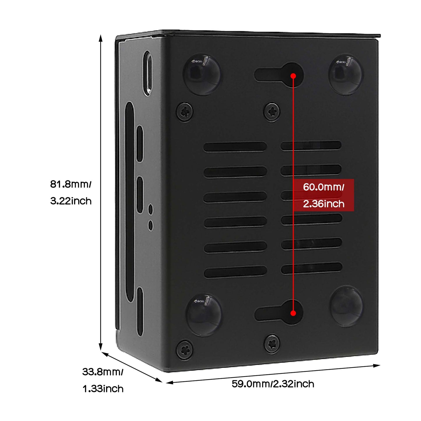 Geekworm X306-C1 Metal Case Compatible with Raspberry Pi Zero 2W and X306 V1.3