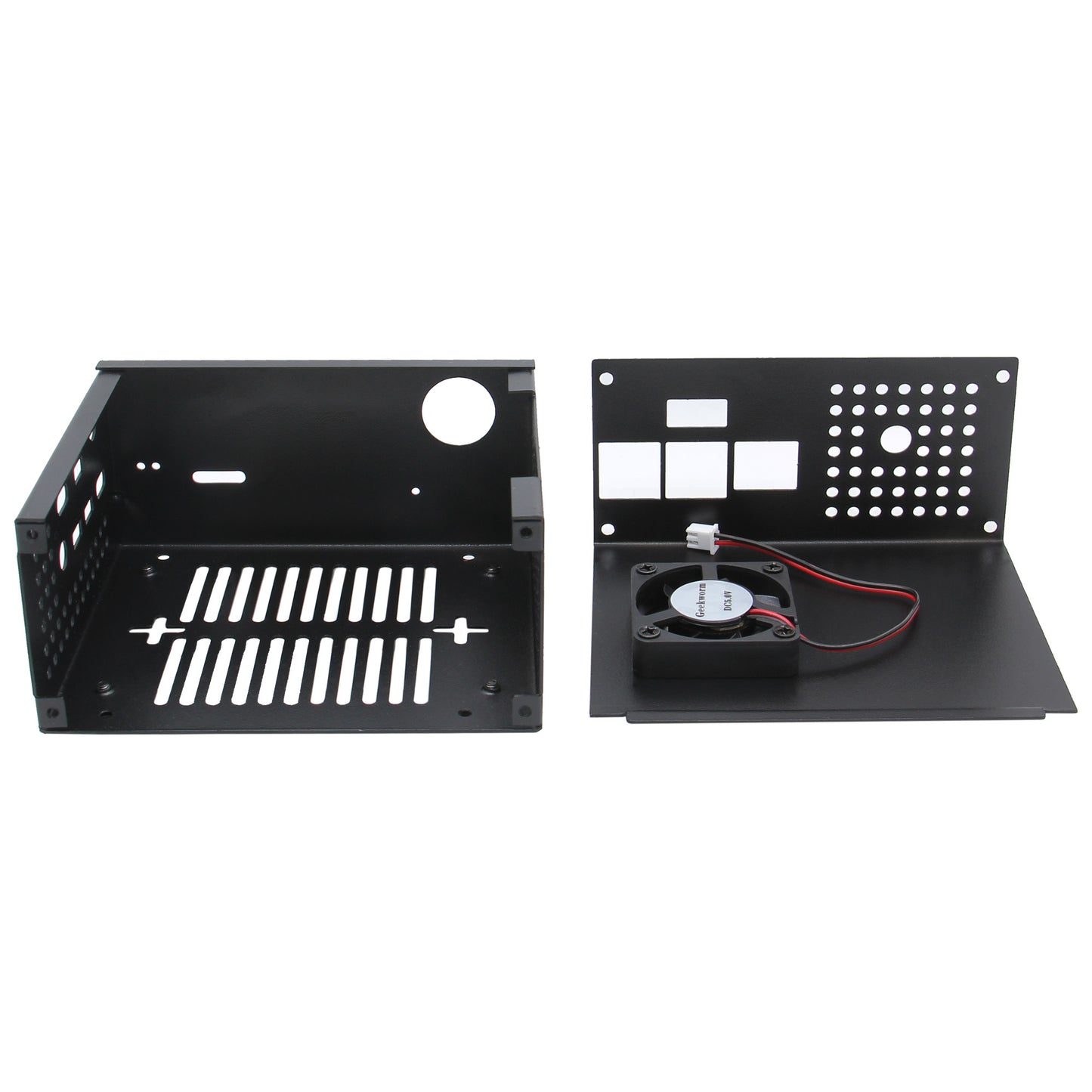 Geekworm X825-C8 Metal Case with Power Switch and Cooling Fan for Raspberry Pi 4 and X825 V2.0