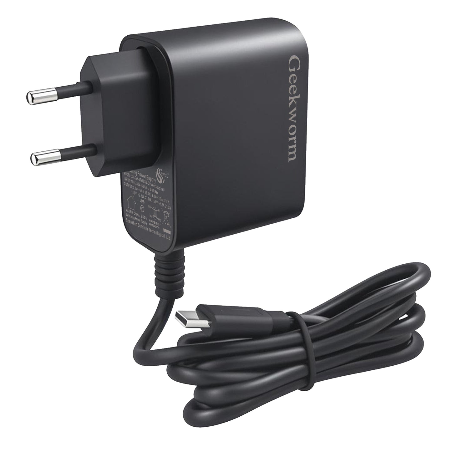 Geekworm GaN PD 27W 5.1V 5A Power Supply for Raspberry Pi 5